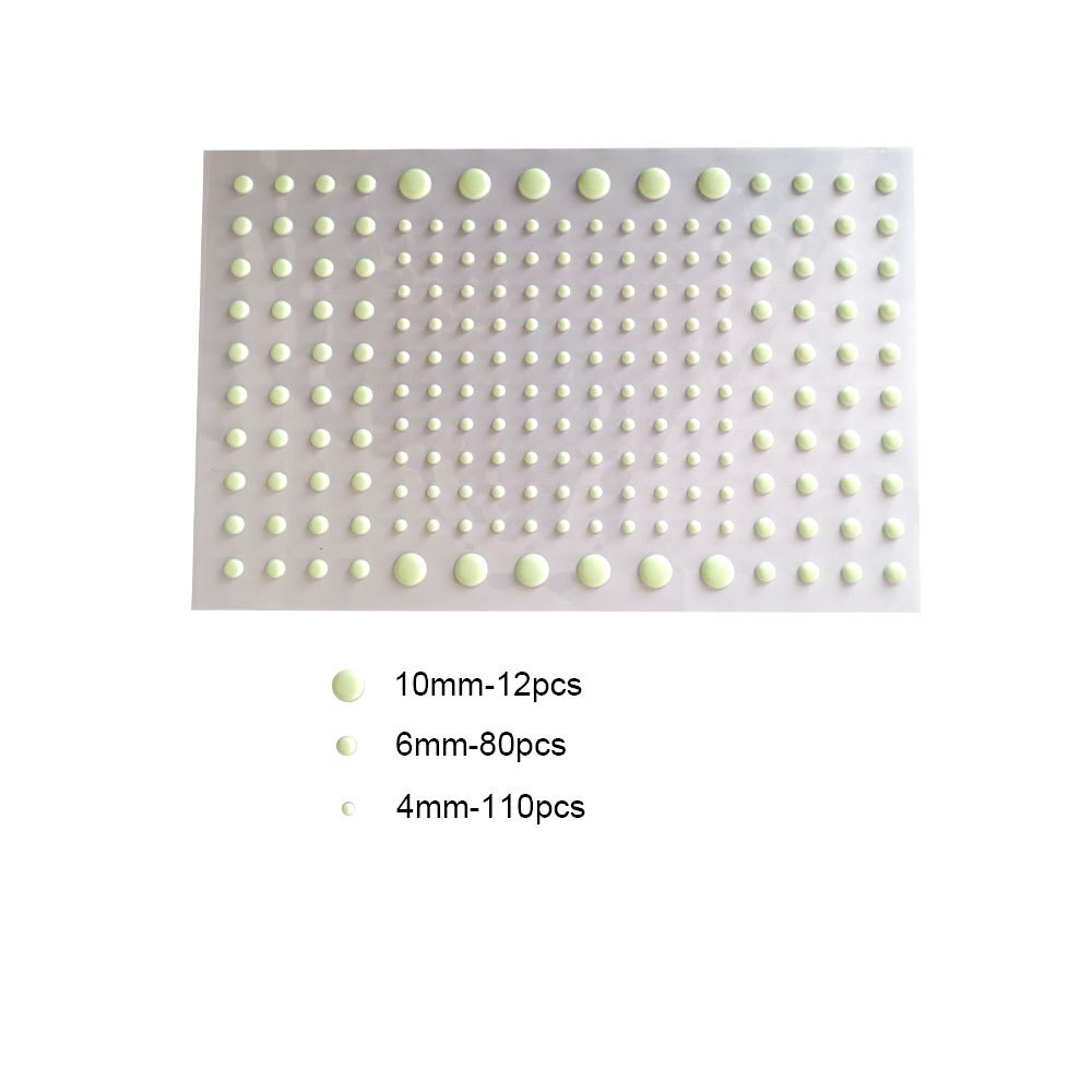 Starry Sky Glowing Stickers Set Home Decor Glow In The Dark Stars Wall Switch Glass Window Sticker Bedroom Decoration: Dot