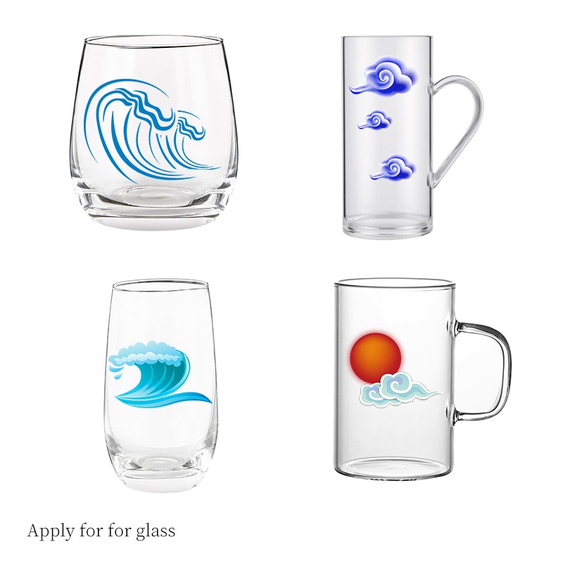 A4 størrelser inkjet vandrutschebane klistermærke papir gennemsigtig farve kunsttryk papel transfer papir vandrutschebane klistermærke papir 40 ark/pose