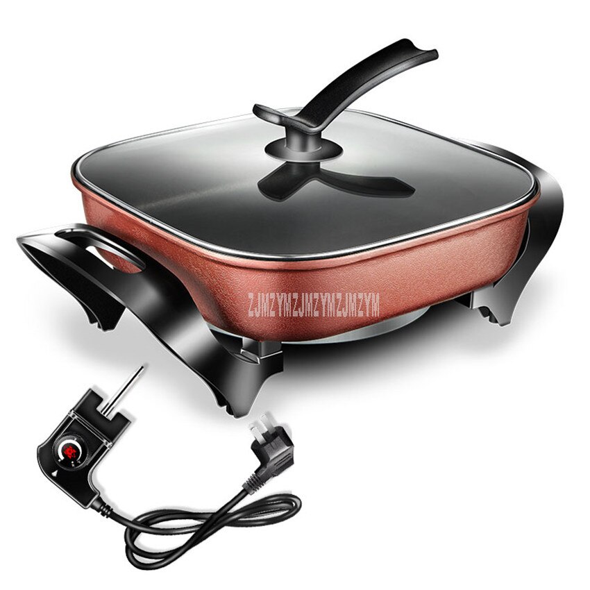 5L 1450W Multifunctional Electric Hotpot Cooker Non-Stick Coating Frying Pan Temperature Control Stir-fry Pot Multi Cooker