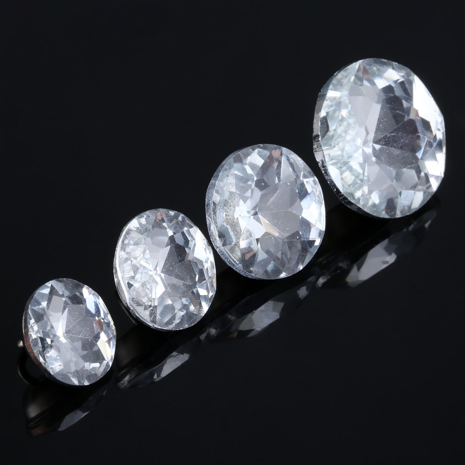 10 sztuk 14/16/18/22mm diamentowe kryształowe szklane guziki tapicerskie dekoracyjne gwoździe pinezki szpilki dla Craft Sofa części mebli ściennych