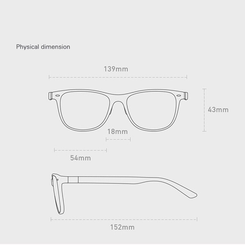 Xiaomi ROIDMI qukan W1 Versión de Actualización B1 Anti azul ray proteger gafas desmontable Anti-azul-rayos protectora de cristal para hombre, mujer