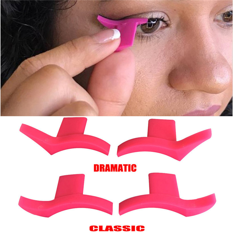 Herramienta de Delineador de Ojos de gato, modelos de plantilla, maquillaje , estilo de ala, 1 par