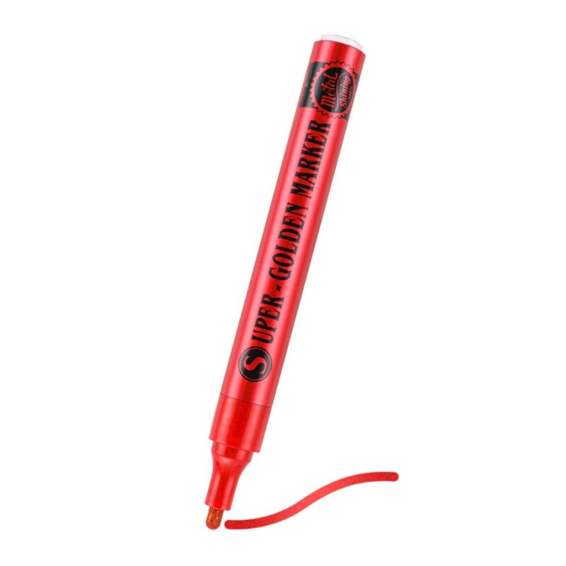 Multifunctionele Verf Marker Pen Acryl Verf Pen Voor Rock Schilderen Diy Art Craft: Blazing red