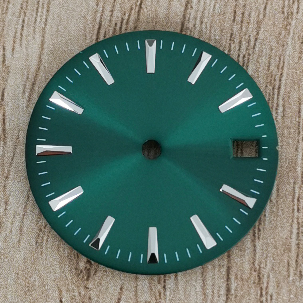 Modified Watch Accessories Watch Dial Stripes Sunburst Simple Watch Face for NH35/364R/7S Movement: Rose