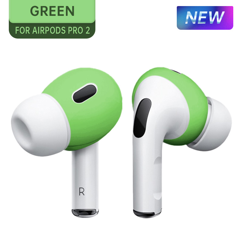 For Airpods Pro 2 Silicone Skin Cover Eartips Earpads For Apple AirPods 2 Ear Tips Buds Earphone Wireless Bluetooth Accessories: 3XS / Dark Grey
