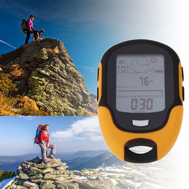 LCD Altimeter Digital Compass Barometer Multifunction Portable Outdoor Camping Hiking Climbing Altimeter Hygrometer Tools