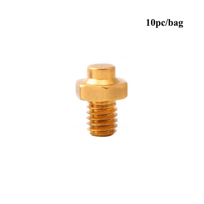 10PCS Aluminum Alloy Bicycle Pedal Bolt Pedal Fixed Studs Anti-Slip Mountain Bike Screws M4 Pedal Anti-Slip Screws: Yellow
