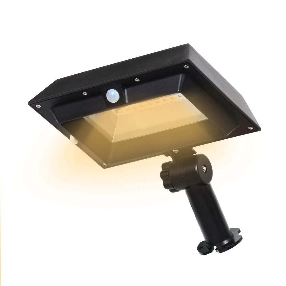 T soloppgang 30 ledet utendørs vegglampe 3000k/6000k ledet solenergi takrenne lys pir solenergi bevegelsessensor lampe vanntett  ip44 steet lys