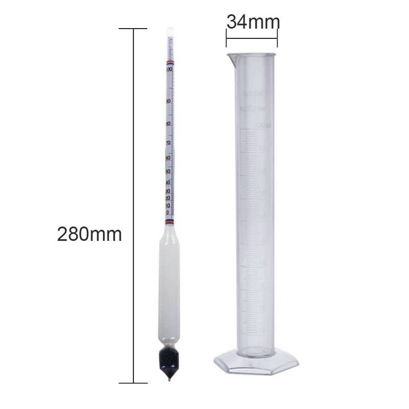 Alcoholmeter wein Alkohol Meter Wein Konzentration Meter Wodka Alkohol Instrument Wein Hydrometer Tester neue