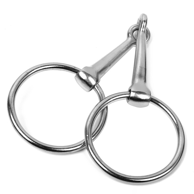 Häst mun lös häst mun bit häst mun bit länk snaffle häst bett silver rostfritt stål ridsport ponny bett mun