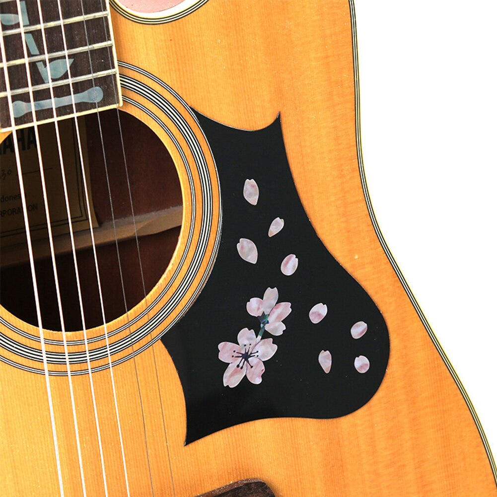 Mini cherry blossom gitarr klistermärken självhäftande avtagbara söta dekaler blommig kropp ukulele dekoration bas klistermärken  #2
