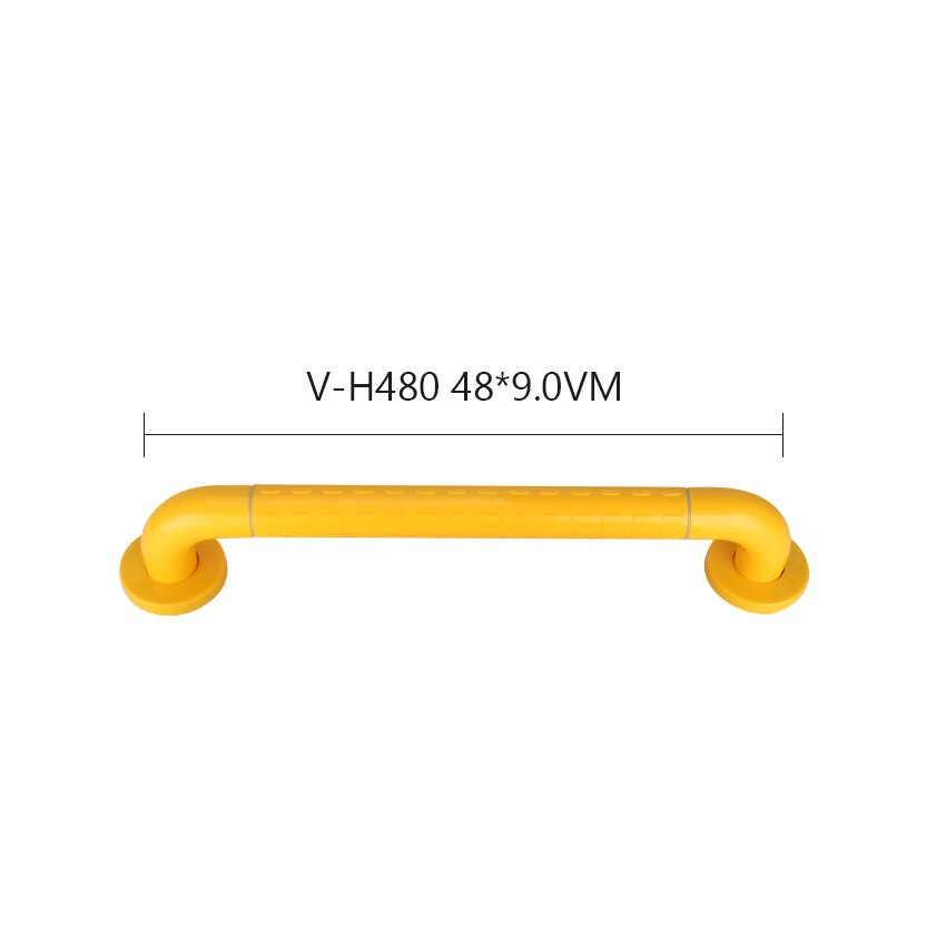SVAVO barre d'appui d'assistance de sécurité I forme ménage Balance murale lumineuse douche toilette aide barre d'appui pour salle de bain: 480mm-Yellow