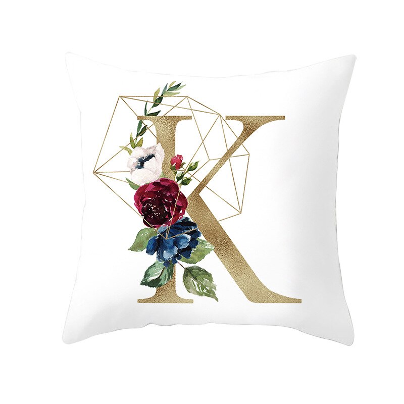 Kids Kussensloop Brief Kussenhoes 45*45 Sierkussen Covers Decor Kussens Bank Polyester Bloemen Home Decor Kussenslopen: 11