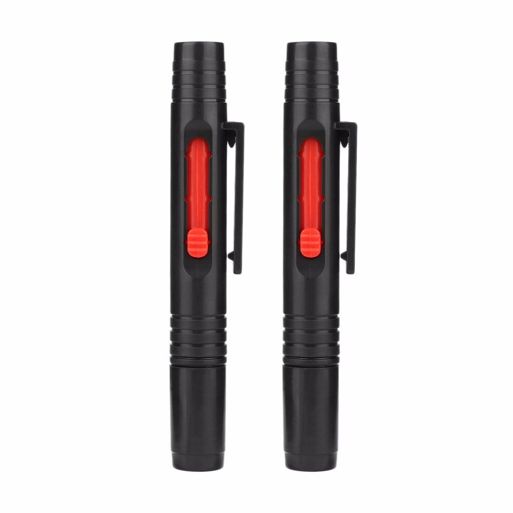 2Pcs Camera Lens Cleaning Pen Portable Dust Cleaner Brush Kit Voor Dslr Camera Lens Intrekbare Borstel