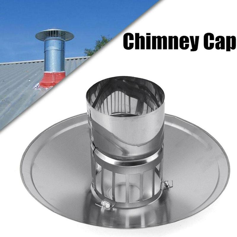 Tapa impermeable para techo con forma de seta, tubos de hierro galvanizado de 100/150/200mm para capó, escape, ventilación, chimenea, M9Q5