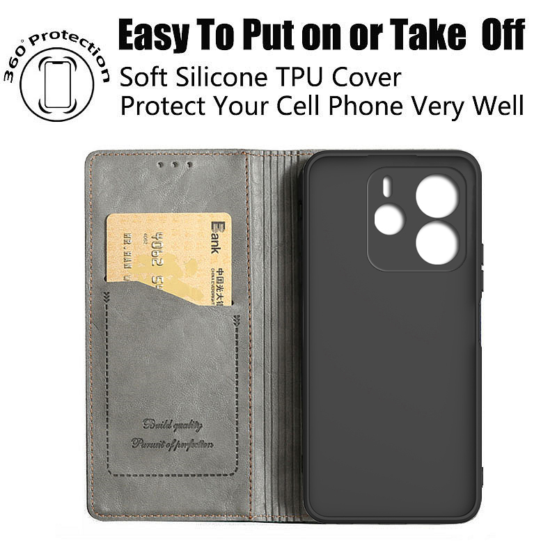 Flippdeksel til xiaomi redmi note 14 pro deksel etui redmi note 14 pro pluss deksel telefon global versjon redmi note 14 5g 4g note 14s