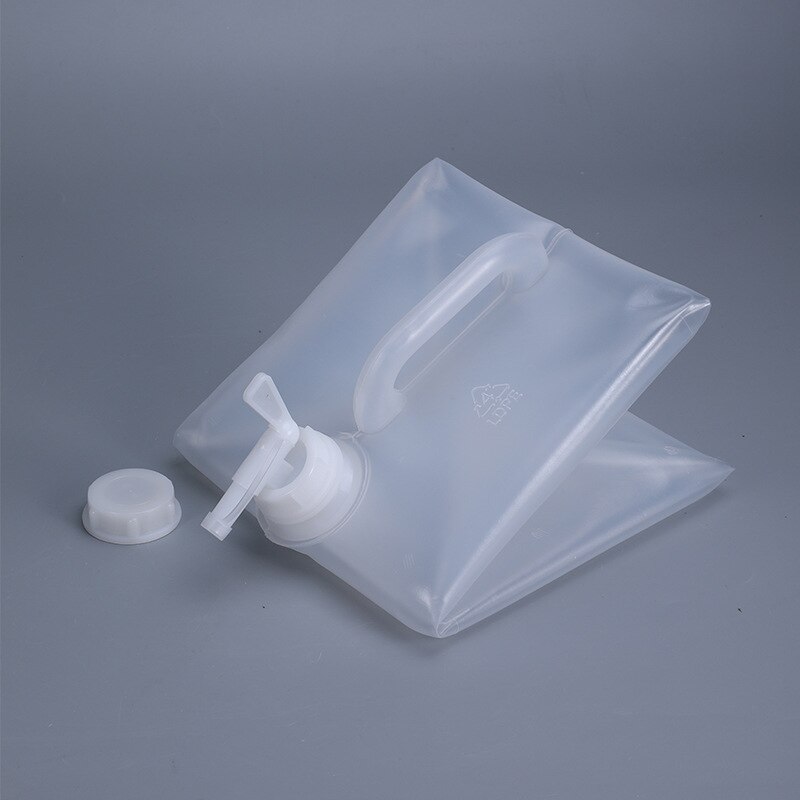 1PCS Foldable water bag with handle and Lid Portable outdoor liquid container Food Grade soft bags 5L 20L