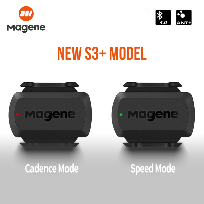 Magene S3 + Sensor de cadencia de velocidad ANT Bluetooth ordenador velocímetro Sensor Dual accesorios de bicicleta compatibles con WahooOnelap Zwift