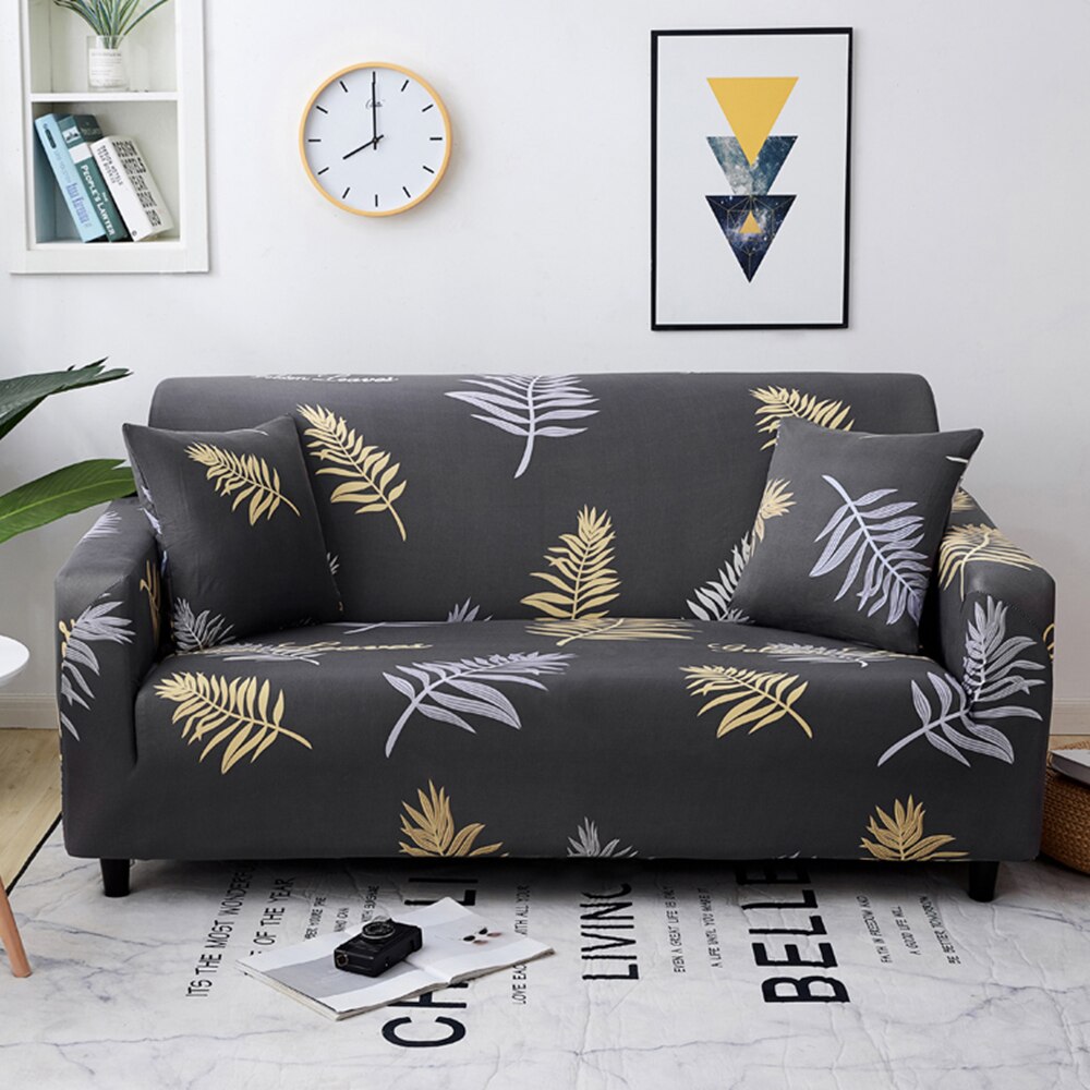 Stretch Slipcovers Sectional Elastic Sofa Cover for Living Room Couch Cover Pets Spandex Armchair Corner Cover 1/2/3/4 Seater: F / 3 seater 190-230cm