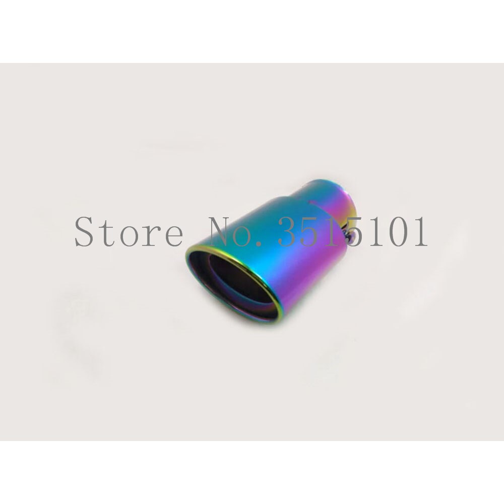 car Stainless steel protect cover muffler pipe outlet dedicate exhaust tip tail 1pcs For Mazda 3 Axela
