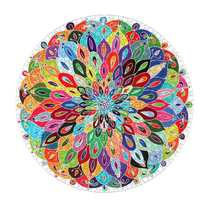 Jinletong 1000 -teiliges puzzle, lernspielzeug, puzzle-blühende farben, -3d puzzles für erwachsene, puzzlebox für erwachsene