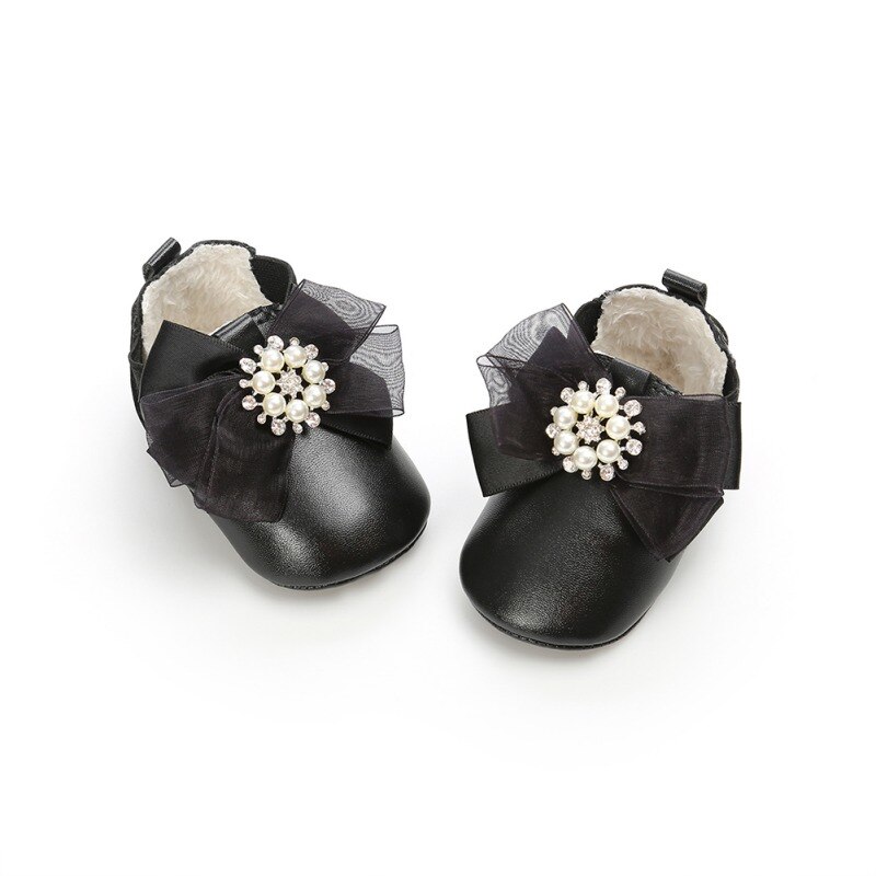 Baby Laarzen Bloem Pu Leer Baby Mocassins Schoenen Sofe Sole Baby Meisjes Jongens Schoenen Laarzen: B / 0-6 months