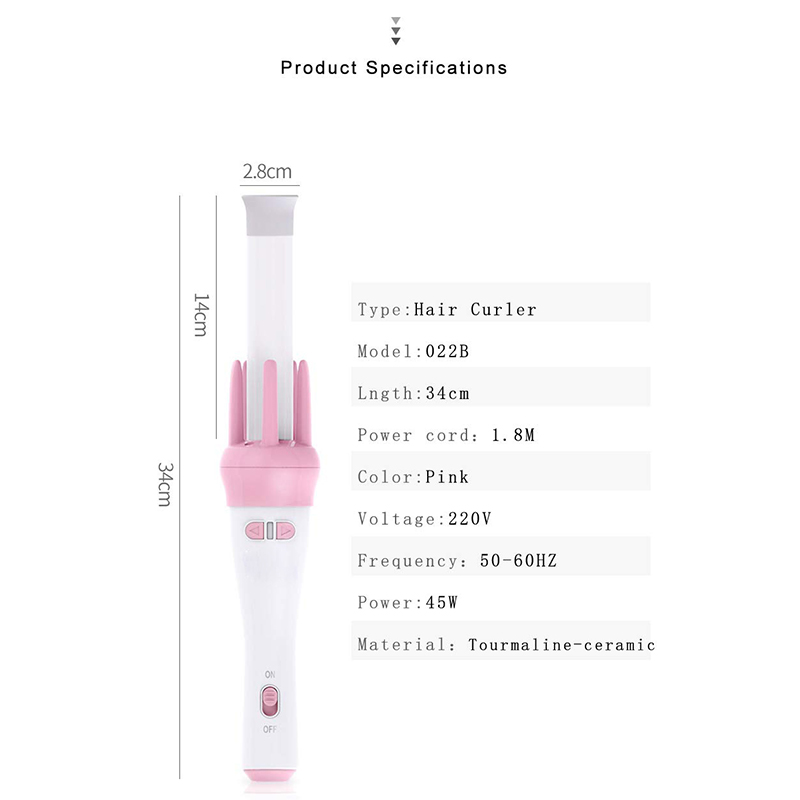 Rotating Hair Curler Roller Machine Ceramic Hair Curling Iron Magic Air Spin Curly Tong Hair Waver Wand Smooth Salon Hair Styler