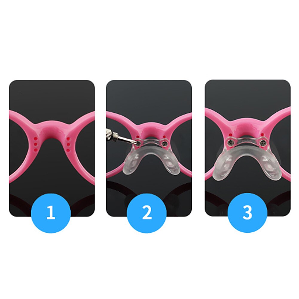 10pcs Multistyle U Silicone Siamesi Occhiali Naselli Morbidi per I Bambini Kid Su Occhiali Anti-Slittamento Nose Pad