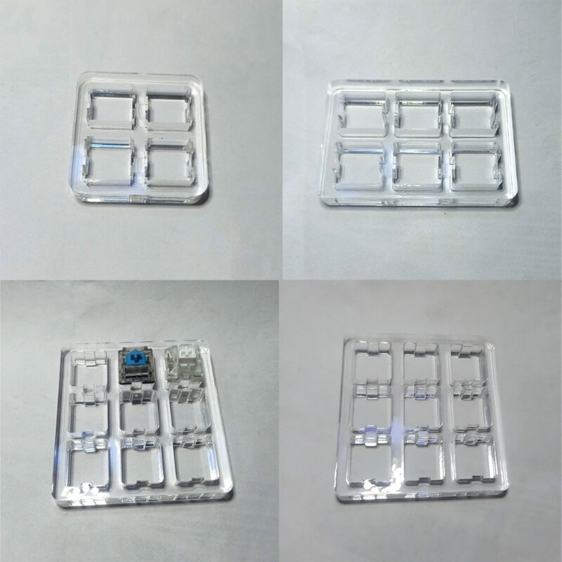 Switch Tester Base Transparent Acrylic Plate for cherry MX Switch Storage Display Board Tester Base Y4QD