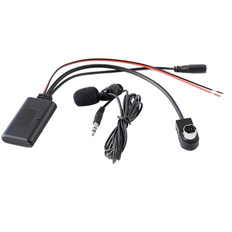 Car Handsfree Phone Call Microphone MIC Adapter Car Stereo Bluetooth Aux Cable for JVC Alpine Ai-Net Socket