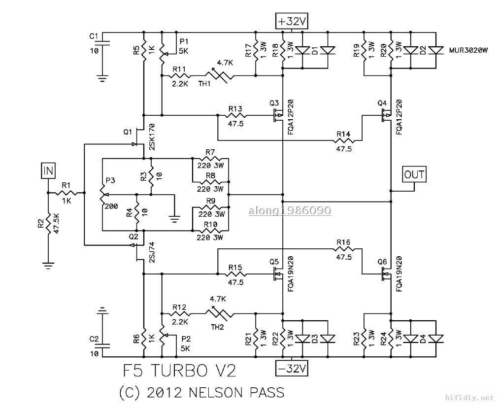 ZEROZONE-un par de amplificadores TURBO de paso de clon F5, PCB desnudo (2 canales)