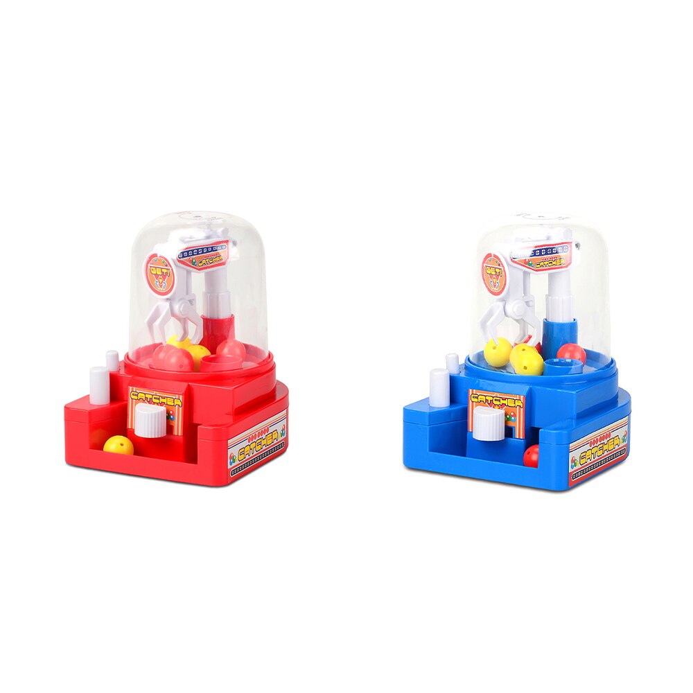 freundlicher Schreibtisch Interaktive Manuelle freundlicher Baby Spielzeug freundlicher Mini Puppe Klaue Maschine Ball Fänger Spiel Süssigkeit Maschine Zufällige Farbe