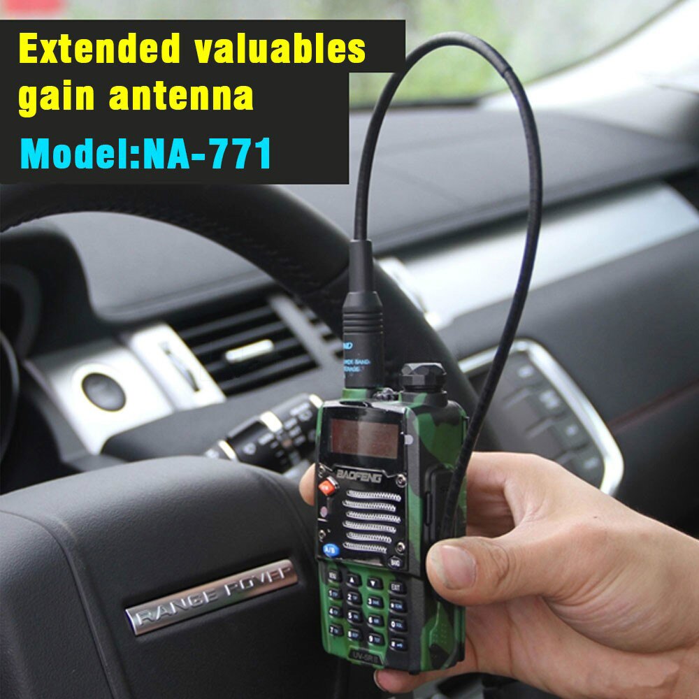 Dla NA-771 dwuzakresowy antena walkie-talkie VHF/UHF sma-kobieta dla ręczne radio UV-5R UV-82 BF-888S