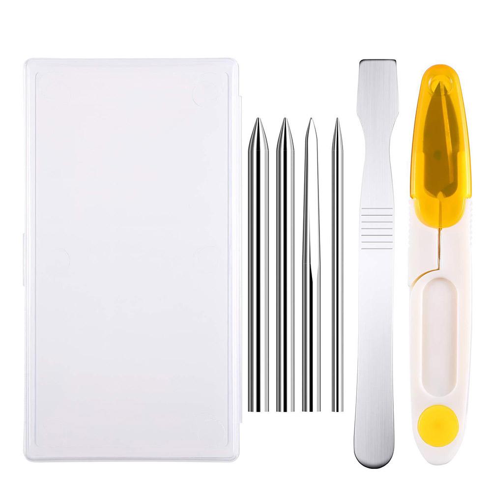 Stainless Steel Paracord Needle Paracord rope Stitching Set FID Lacing Stitching Needles Smoothing Tool for DIY Bracelets