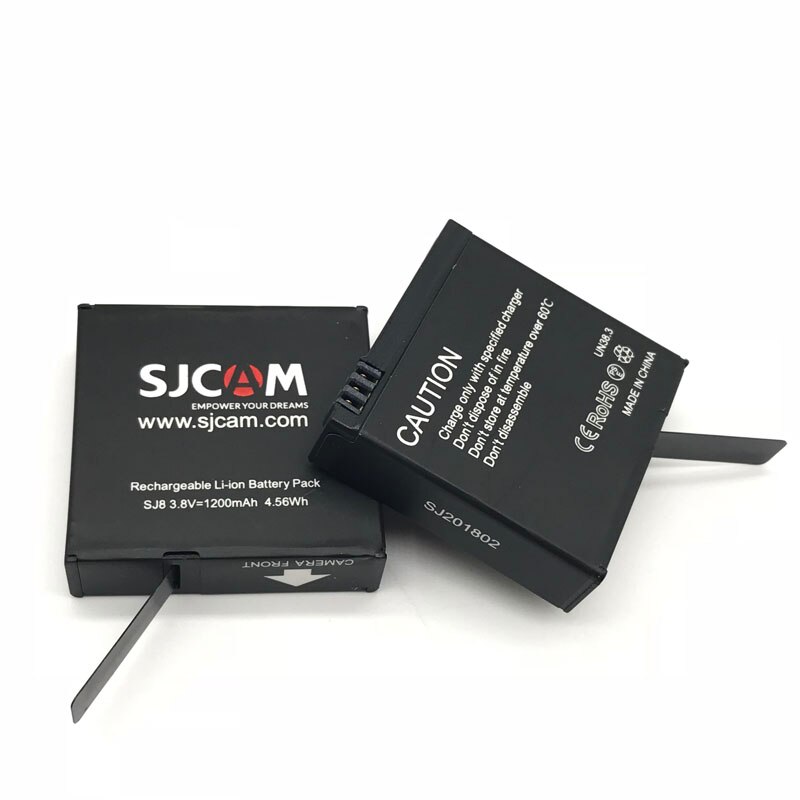 Original SJCAM SJ8 PRO batterie 1200mAh Rechargeable Li-ion batterie double chargeur pour SJ8 Plus SJ8 AIR Action caméra accessoires