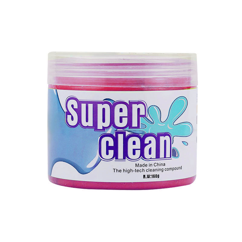 Car Cleaner Gel Slime for Cleaning Machine Auto Vent Magic Dust Remover Glue Computer Keyboard Dirt Cleaner Car Wash Interior: Pink