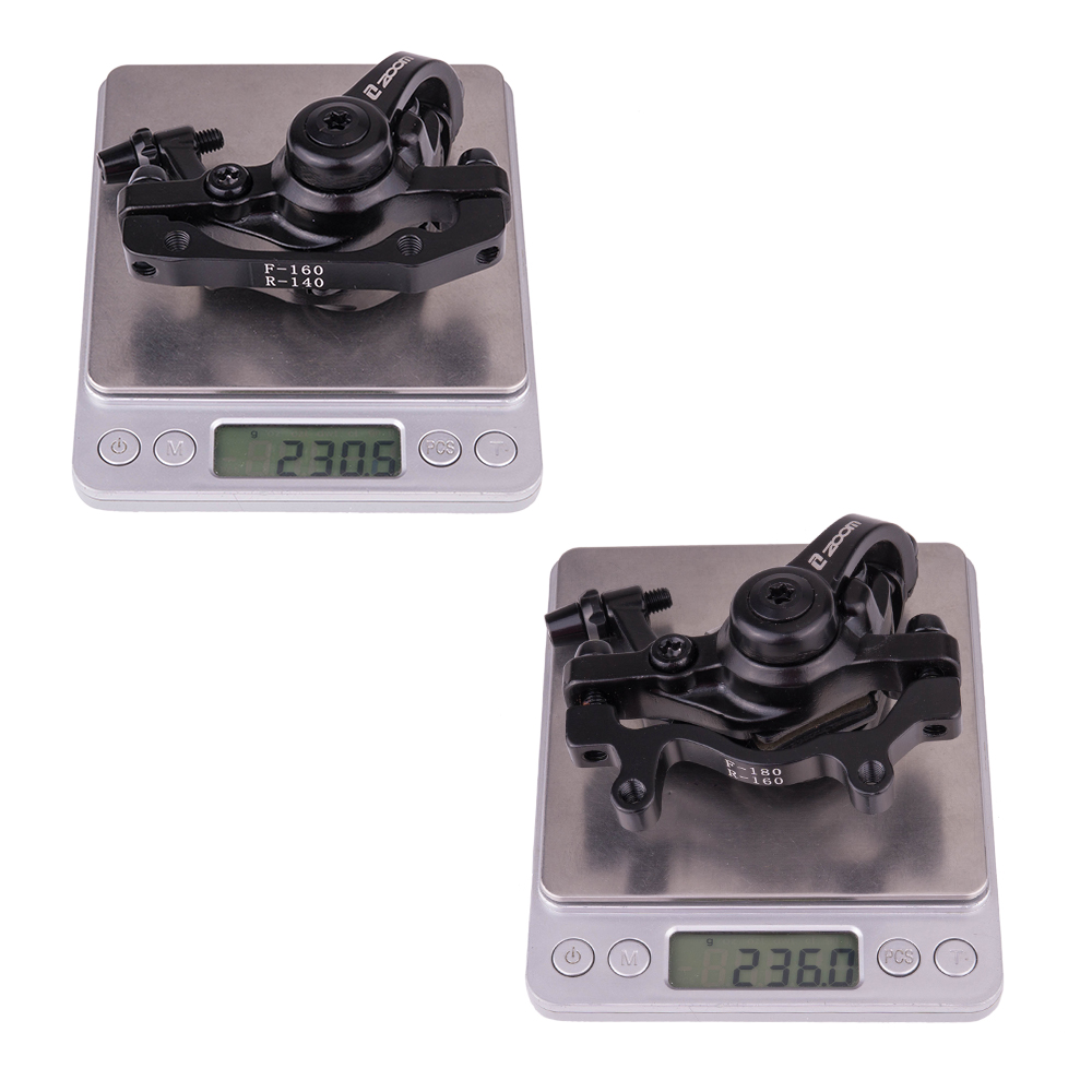 Two Sides Braking Force Mountain Bike Brake Mechanical Caliper Bicycle Disc Brake for MTB Road bike with 160mm Rotor Brake Lever