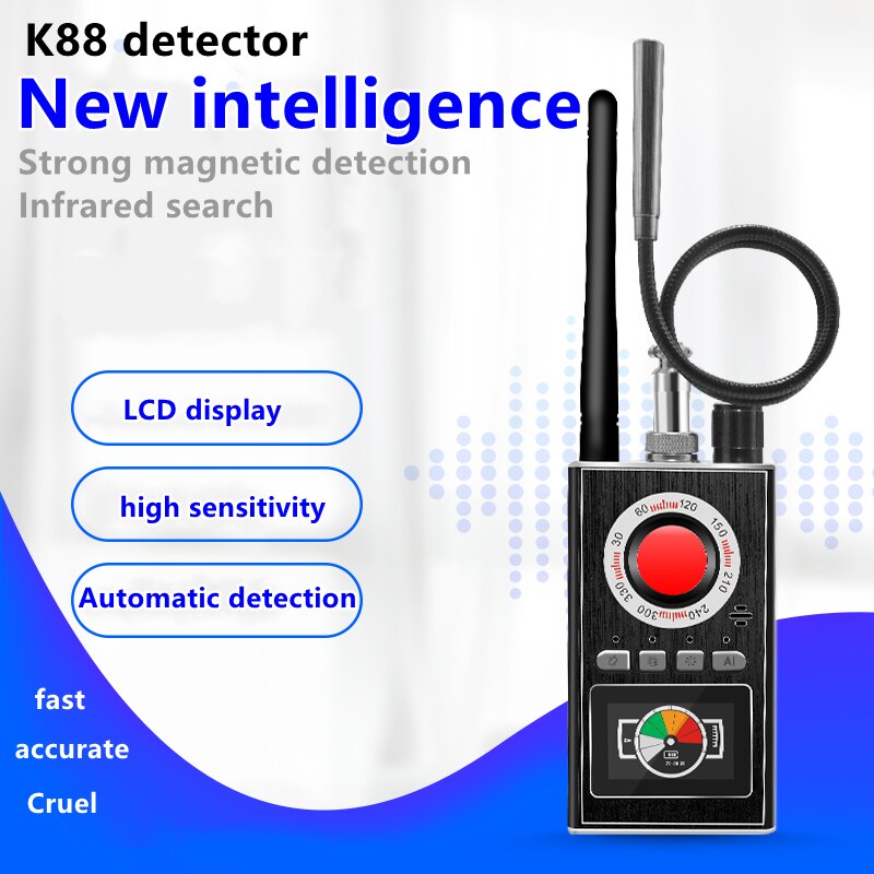 K88 Wireless Signal Detector Infrared Light Scanning Camera Detection High Intensity Magnetic Locator AI Intelligent Detection