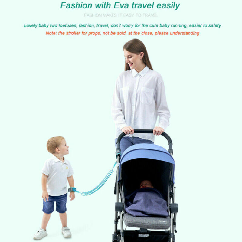 Child Safety Harness Leash Anti Lost Wristband Strap Link Traction Rope For Baby Toddler Kids Outdoor Walking Adjustable Belt