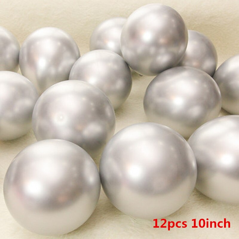 10 tums yttre rymden temafest astronaut stjärnhimmel svart latex ballong fest pojke barn födelsedagsfest dekor gynnar helium globalt: Metall silver
