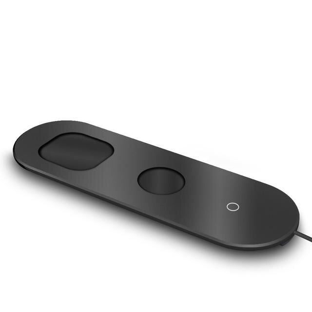 20W 3 in 1 Wireless Charger Induction Charging Pad for iPhone 11 X XS Max XR Airpods Pro Apple Watch 5 4 Charge Docking Station: Black