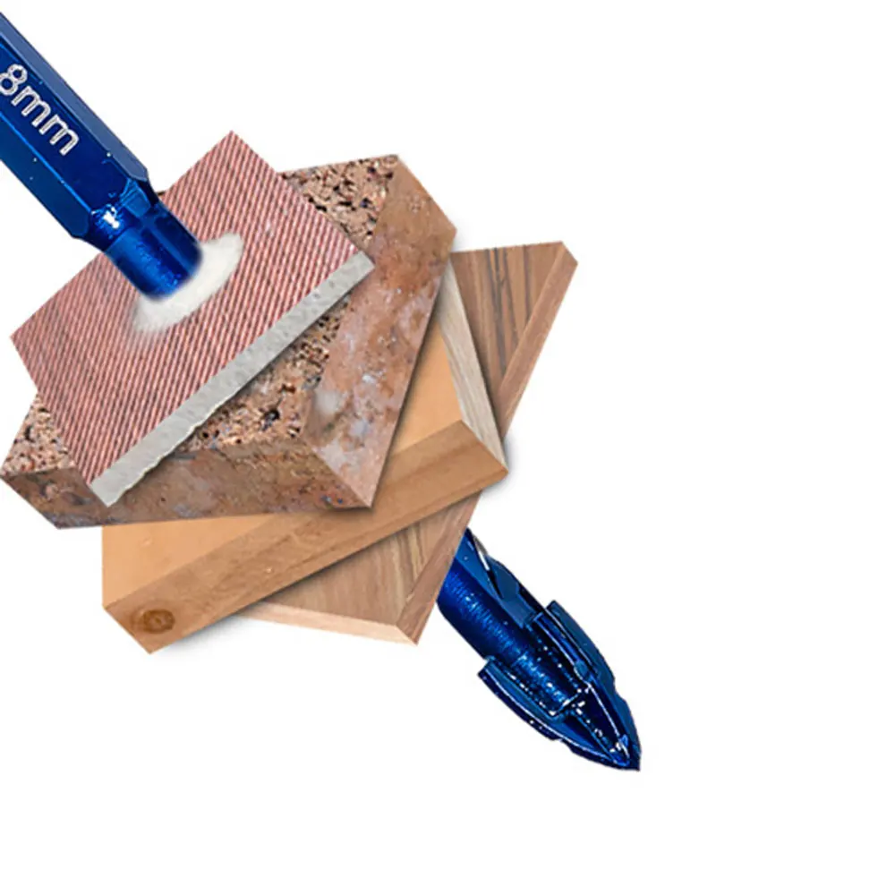 Four-Flute Sawtooth Eccentric Drill Bit