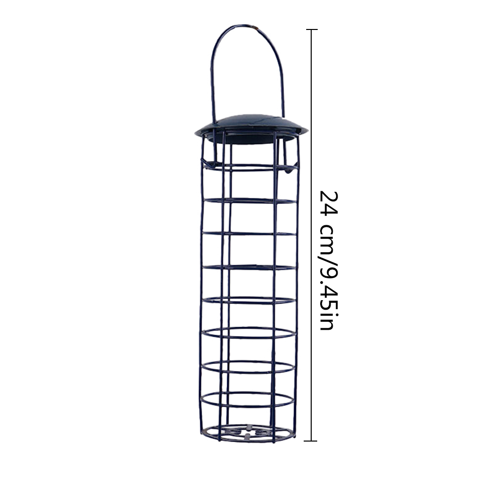Bird Feeder Outdoor Hanging Mesh Feeding Portable Wild Birds Iron Grease Ball Holder Products Park Garden Tree Container: 06