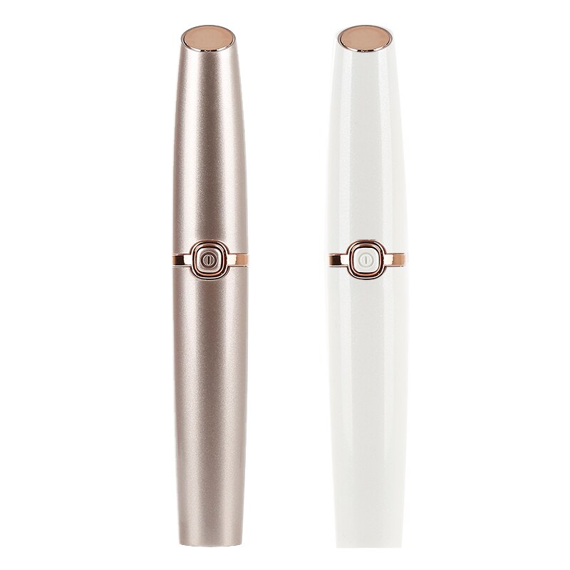 Stylo épilateur électrique indolore pour les yeux, soin de maquillage, rouge à lèvres, sourcils, rasoir avec rasoir de sourcils, nouveauté lumière LED