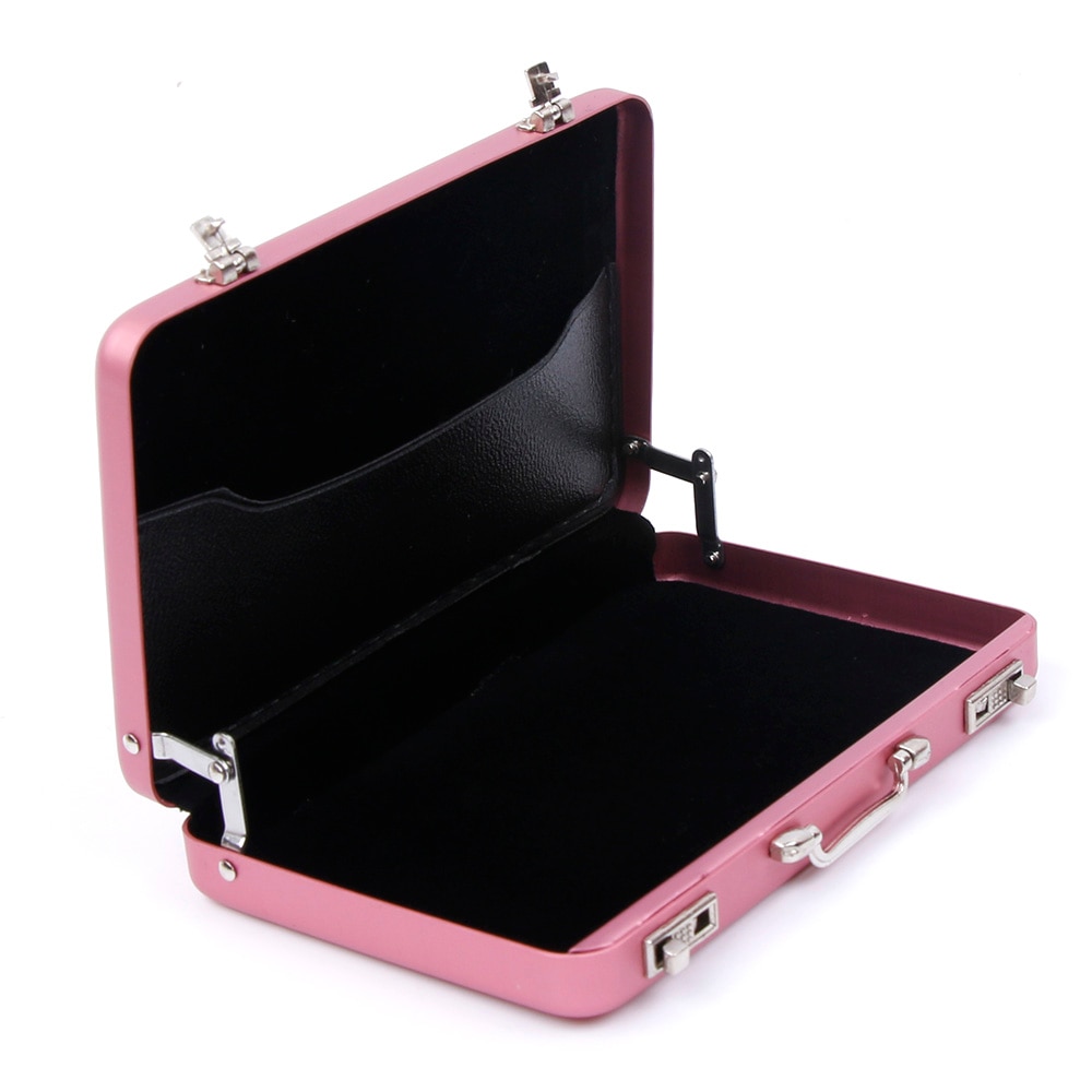 Metal Business ID Credit Card Holder Mini Suitcase Bank Card Holder Box Case