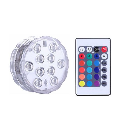 16 Kleuren Onderwater Led Licht Afstandsbediening Dompelpompen Lamp IP68 Waterdichte Outdoor Tuin Zwembad Badkamer Decoratie: 1 controller 1 light