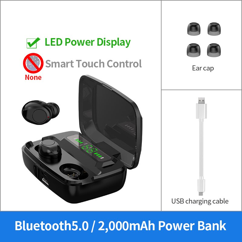 Free Exchange Within 1 Year | Ubeamer Bluetooth 5.0 Earphone True Wireless Stereo Bass Bilateral Call Earbud Headset Microphone