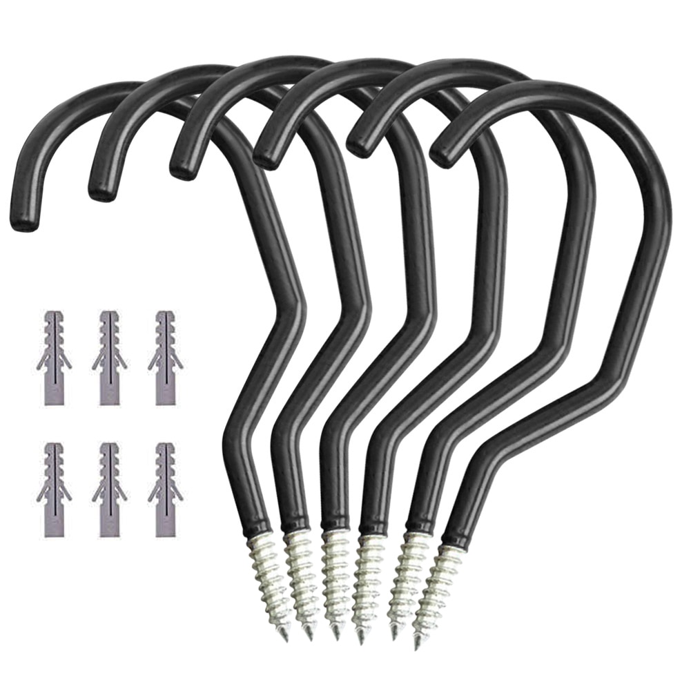 6 stk sykkel sykkel sykkel garasje veggfeste oppbevaring krok henger stativ brakett sykkel tilbehør