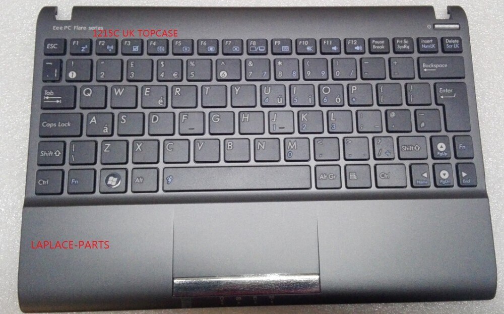 Echt UK keyboard voor Asus 1025C 1025E met palmrest en trackpad 13GOA3F7AP041-20 MP-10B66GB-5288 04GOA292KUK01-2