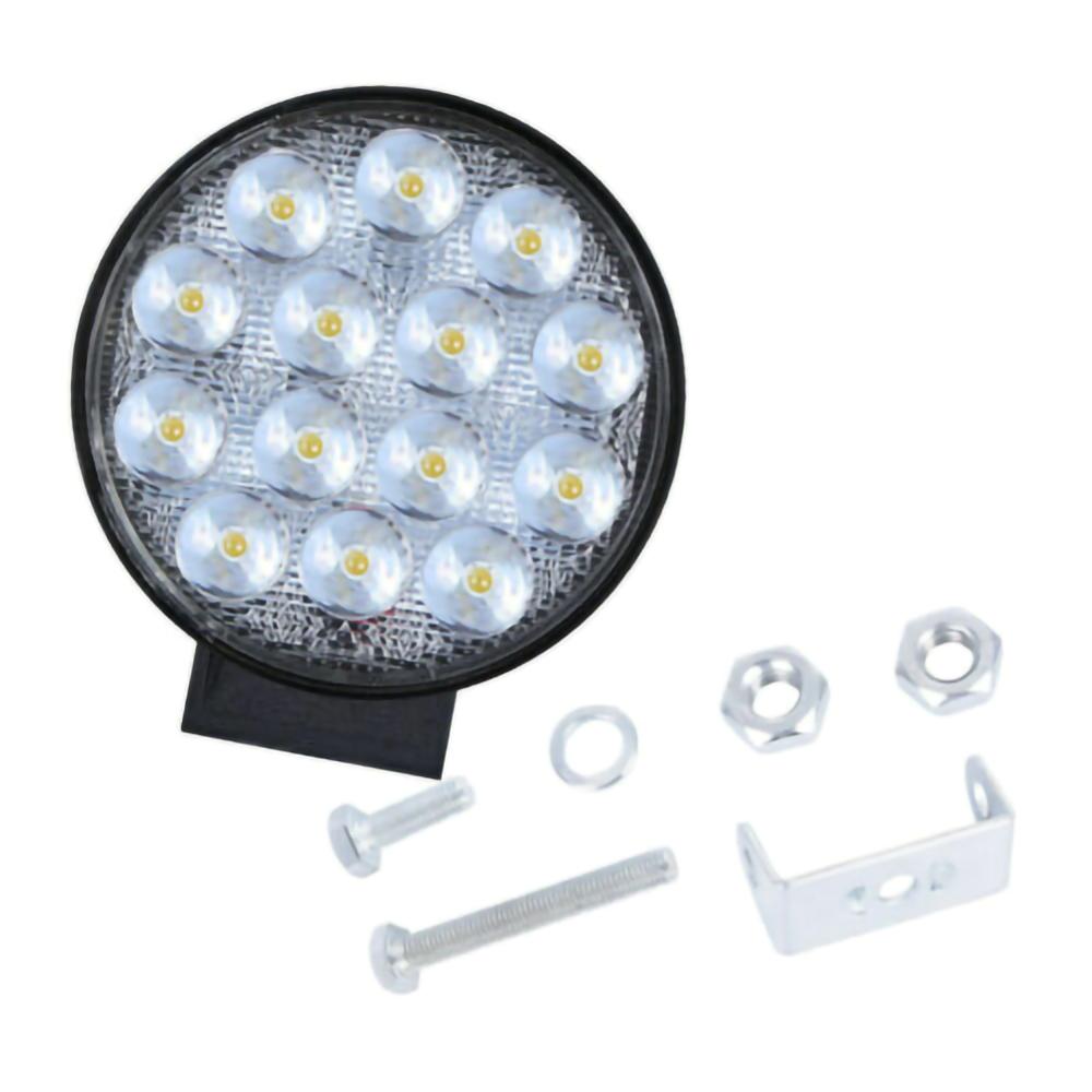 2pcs Round 140W LED Work Light 12V 24V Car Light Bright Beam Off-Road Flood 9000lm IP68 waterproof Spot light SUV DRL Fog Lamp